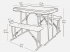 3.5ft Event/Picnic Table & Benches